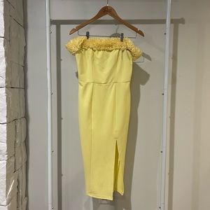 Bardot Fluff Midi Dress